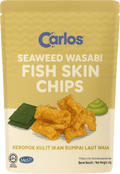Seaweed Wasabi Fish Skin Chips 60g | Halal Japanese Snack